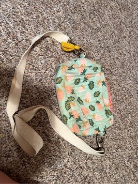 Strawberry Print Crossbody Bag in Mint